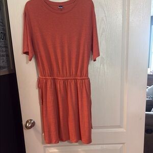 Old Navy Orange Midi Dress